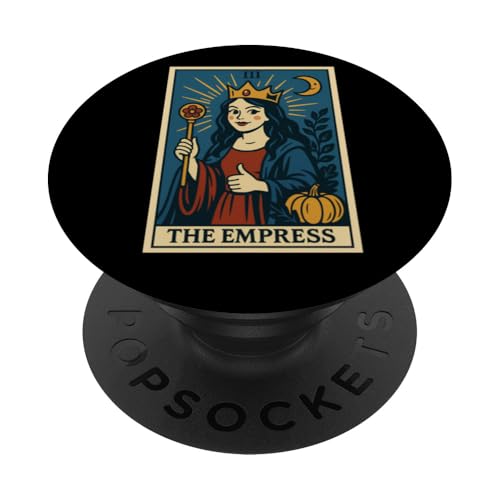 The Empress Tarotkarte Gothic Halloween Sensenmann Okkult PopSockets Klebender PopGrip The Empress Tarotkarte Gothic Halloween Sensenmann Okkult PopSockets Klebender PopGrip von Halloween Tarot Garb