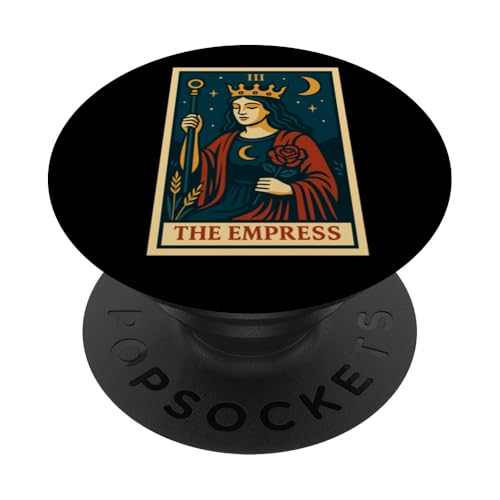 The Empress Tarotkarte Gothic Halloween Sensenmann Okkult PopSockets Klebender PopGrip The Empress Tarotkarte Gothic Halloween Sensenmann Okkult PopSockets Klebender PopGrip von Halloween Tarot Garb