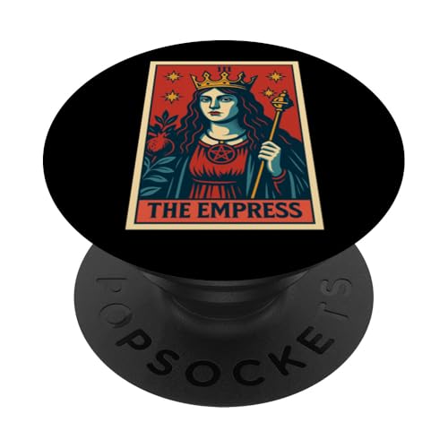 The Empress Tarotkarte Gothic Halloween Sensenmann Okkult PopSockets Klebender PopGrip The Empress Tarotkarte Gothic Halloween Sensenmann Okkult PopSockets Klebender PopGrip von Halloween Tarot Garb