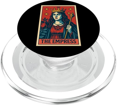 The Empress Tarotkarte Gothic Halloween Sensenmann Okkult PopSockets PopGrip für MagSafe von Halloween Tarot Garb