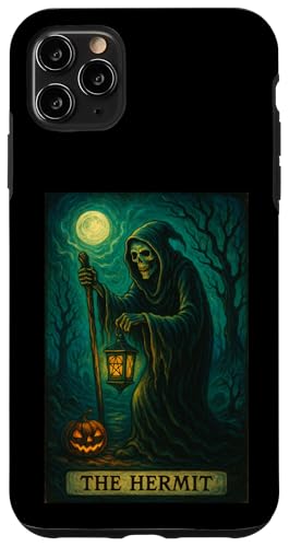 The Hermit Tarotkarte Gothic Halloween Sensenmann Okkult Hülle für iPhone 11 Pro Max The Hermit Tarotkarte Gothic Halloween Sensenmann Okkult Hülle für iPhone 11 Pro Max von Halloween Tarot Garb