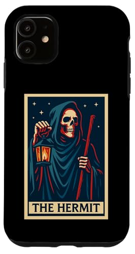 The Hermit Tarotkarte Gothic Halloween Sensenmann Okkult Hülle für iPhone 11 The Hermit Tarotkarte Gothic Halloween Sensenmann Okkult Hülle für iPhone 11 von Halloween Tarot Garb