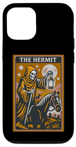 The Hermit Tarotkarte Gothic Halloween Sensenmann Okkult Hülle für iPhone 12/12 Pro The Hermit Tarotkarte Gothic Halloween Sensenmann Okkult Hülle für iPhone 12/12 Pro von Halloween Tarot Garb