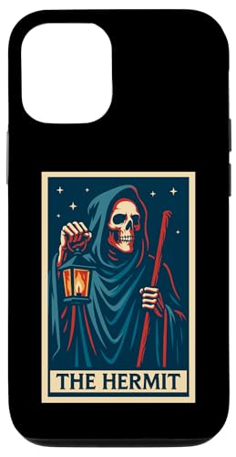 The Hermit Tarotkarte Gothic Halloween Sensenmann Okkult Hülle für iPhone 12/12 Pro The Hermit Tarotkarte Gothic Halloween Sensenmann Okkult Hülle für iPhone 12/12 Pro von Halloween Tarot Garb