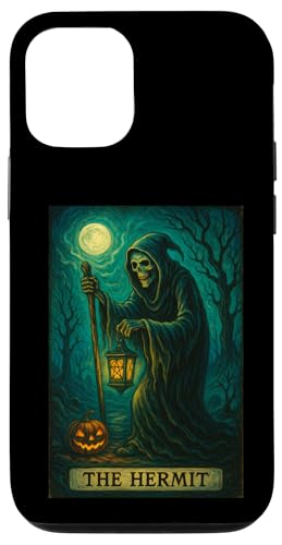 The Hermit Tarotkarte Gothic Halloween Sensenmann Okkult Hülle für iPhone 12/12 Pro The Hermit Tarotkarte Gothic Halloween Sensenmann Okkult Hülle für iPhone 12/12 Pro von Halloween Tarot Garb