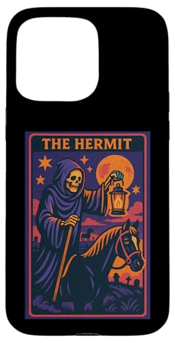 The Hermit Tarotkarte Gothic Halloween Sensenmann Okkult Hülle für iPhone 15 Pro Max The Hermit Tarotkarte Gothic Halloween Sensenmann Okkult Hülle für iPhone 15 Pro Max von Halloween Tarot Garb