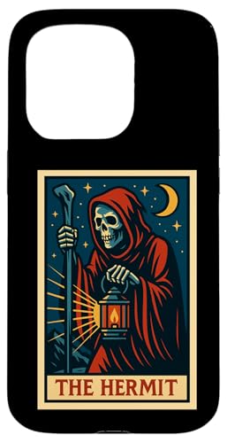 The Hermit Tarotkarte Gothic Halloween Sensenmann Okkult Hülle für iPhone 15 Pro The Hermit Tarotkarte Gothic Halloween Sensenmann Okkult Hülle für iPhone 15 Pro von Halloween Tarot Garb