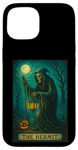 The Hermit Tarotkarte Gothic Halloween Sensenmann Okkult Hülle für iPhone 15 The Hermit Tarotkarte Gothic Halloween Sensenmann Okkult Hülle für iPhone 15 von Halloween Tarot Garb