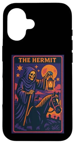 The Hermit Tarotkarte Gothic Halloween Sensenmann Okkult Hülle für iPhone 16 The Hermit Tarotkarte Gothic Halloween Sensenmann Okkult Hülle für iPhone 16 von Halloween Tarot Garb