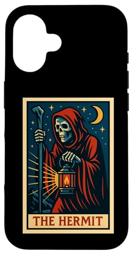 The Hermit Tarotkarte Gothic Halloween Sensenmann Okkult Hülle für iPhone 16 The Hermit Tarotkarte Gothic Halloween Sensenmann Okkult Hülle für iPhone 16 von Halloween Tarot Garb