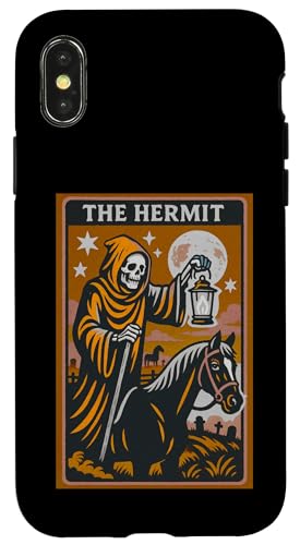 The Hermit Tarotkarte Gothic Halloween Sensenmann Okkult Hülle für iPhone X/XS The Hermit Tarotkarte Gothic Halloween Sensenmann Okkult Hülle für iPhone X/XS von Halloween Tarot Garb