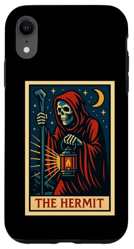 The Hermit Tarotkarte Gothic Halloween Sensenmann Okkult Hülle für iPhone XR The Hermit Tarotkarte Gothic Halloween Sensenmann Okkult Hülle für iPhone XR von Halloween Tarot Garb