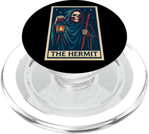 The Hermit Tarotkarte Gothic Halloween Sensenmann Okkult PopSockets PopGrip für MagSafe The Hermit Tarotkarte Gothic Halloween Sensenmann Okkult PopSockets PopGrip für MagSafe von Halloween Tarot Garb
