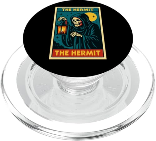 The Hermit Tarotkarte Gothic Halloween Sensenmann Okkult PopSockets PopGrip für MagSafe The Hermit Tarotkarte Gothic Halloween Sensenmann Okkult PopSockets PopGrip für MagSafe von Halloween Tarot Garb