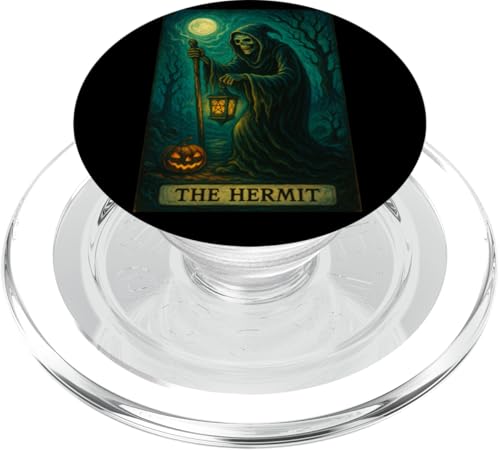 The Hermit Tarotkarte Gothic Halloween Sensenmann Okkult PopSockets PopGrip für MagSafe The Hermit Tarotkarte Gothic Halloween Sensenmann Okkult PopSockets PopGrip für MagSafe von Halloween Tarot Garb