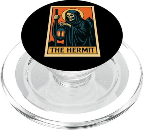 The Hermit Tarotkarte Gothic Halloween Sensenmann Okkult PopSockets PopGrip für MagSafe The Hermit Tarotkarte Gothic Halloween Sensenmann Okkult PopSockets PopGrip für MagSafe von Halloween Tarot Garb