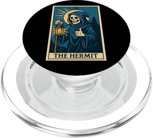 The Hermit Tarotkarte Gothic Halloween Sensenmann Okkult PopSockets PopGrip für MagSafe The Hermit Tarotkarte Gothic Halloween Sensenmann Okkult PopSockets PopGrip für MagSafe von Halloween Tarot Garb