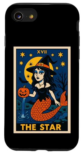 The Star Tarotkarte Halloween Meerjungfrau Gothic Hexe Horror Hülle für iPhone SE (2020) / 7 / 8 von Halloween Tarot Garb