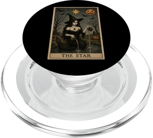 The Star Tarotkarte Halloween Meerjungfrau Gothic Hexe Horror PopSockets PopGrip für MagSafe von Halloween Tarot Garb