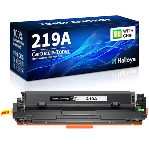 Halloya 219A 219X MFP 3302FDWG Toner: Mit Chip Kompatible Ersatz für HP 219A 219X für Color Laserjet Pro MFP 3302FDNG 3302SDWG 3302FDW 3302SDW 3302FDN 3202DN 3202DW W2190A Schwarz von Halloya
