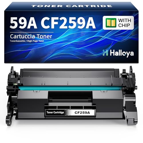 Halloya 59A CF259A Toner (Mit Chip) Kompatible für HP 59A CF259A 59X CF259X für HP Laserjet Pro M404dw Toner M404dn Toner MFP M428dw M428fdw M428fdn M428 M404n M304 M404 (Schwarz, 1er-Pack) von Halloya