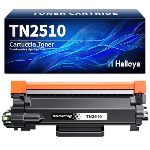 Halloya TN2510 Toner TN2510XL Kompatibel für Brother TN-2510 Toner TN-2510 XL für Brother MFC-L2835DW MFC-L2827DW MFC-L2800DW DCP-L2660DW DCP-L2620DW DCP-L2627DW MFC-L2860DWE (1er-Pack,Schwarz) von Halloya