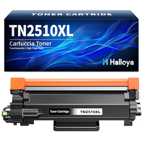 Halloya TN2510XL TN2510 TN-2510 XL Kompatibel für Brother TN2510 TN2510XL für Brother MFC-L2835DW Toner MFC-L2827DW MFC-L2800DW DCP-L2660DW DCP-L2620DW DCP-L2627DW MFC-L2860DW L2835DW (1 Schwarz) von Halloya