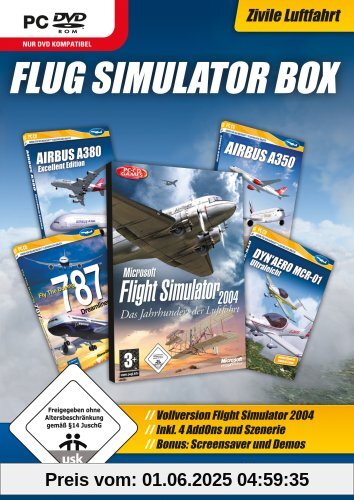 Flug Simulator Box: Zivile Luftfahrt inkl. Microsoft Flight Simulator 2004 Flug Simulator Box: Zivile Luftfahrt inkl. Microsoft Flight Simulator 2004 von Halycon