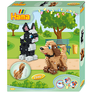 Hama® Bügelperlen Set 3D Hund und Katze mehrfarbig von Hama®
