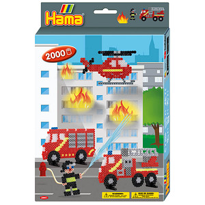 Hama® Bügelperlen Set Feuerwehr mehrfarbig von Hama®