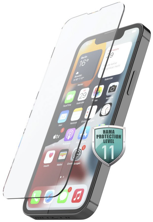 3D-Full-Screen-Schutzglas für iPhone 14 transparent von Hama