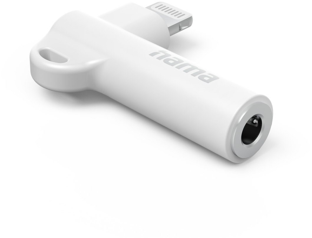 Aux-Adapter Lightning>3,5-mm-Buchse weiss Aux-Adapter Lightning>3,5-mm-Buchse weiss von Hama