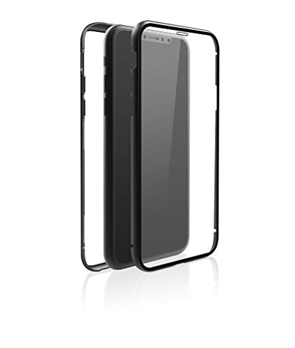 Black Rock 360° Glas Schutzhülle für Apple iPhone X/Xs Perfekter Schutz Slim Design Kunststoff 360° Cover Schwarz von Black Rock