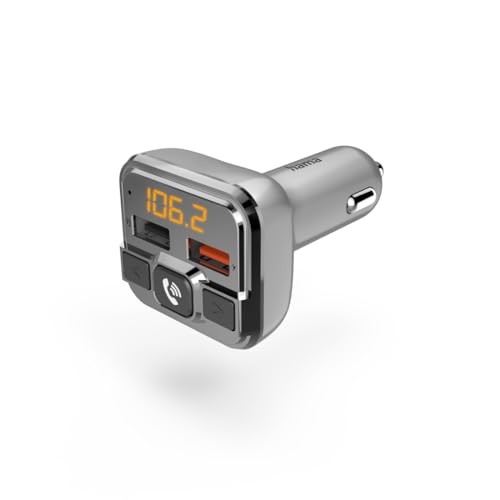 Bluetooth® FM-Transmitter für Autoradio, Freisprecheinrichtung, 2x USB-Port von Hama