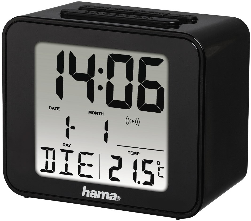 Cube Funkwecker schwarz Cube Funkwecker schwarz von Hama