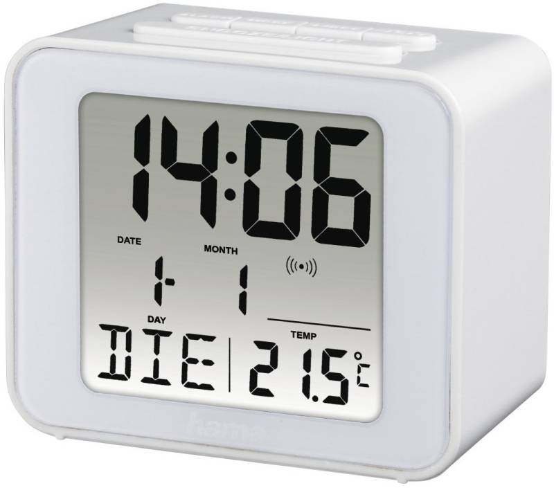 Cube Funkwecker weiß von Hama