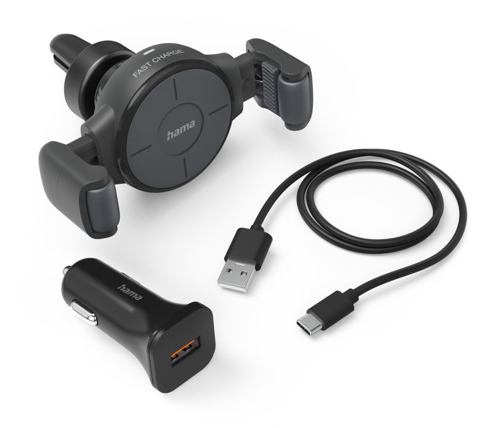 FC-10 Flex-Set (10W) KFZ-Ladegerät wireless anthrazit von Hama