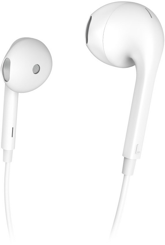 Glow In-Ear-Kopfhörer mit Kabel weiss Glow In-Ear-Kopfhörer mit Kabel weiss von Hama