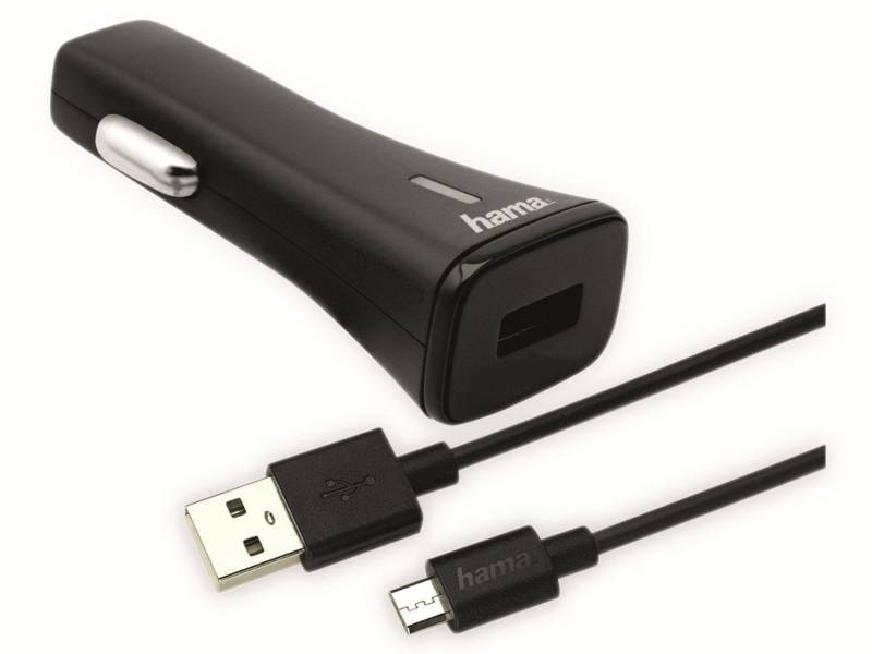 HAMA KFZ-Ladegerät 178376, 9V/ 2A, Micro-USB Ladekabel von Hama