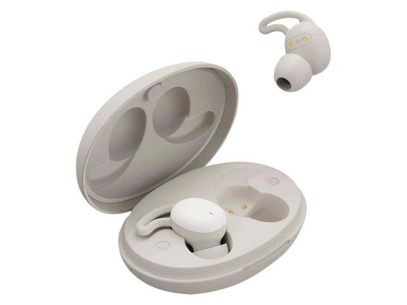 HAMA Kabellose Kopfhörer, Spirit Calm TWS, In-Ear, Schlafkopfhörer, Weiß/Grau von Hama