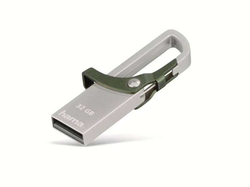 HAMA USB-Speicherstick Hook-Style 123921, 32 GB, grün von Hama