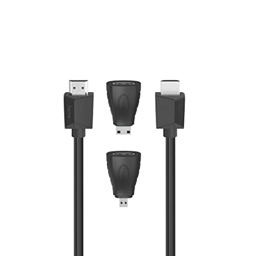 HDMITM Hte Vit, Ultra HD 4K, Ethernet, 1,50 m + 2 HDMITM Adapter HDMITM Hte Vit, Ultra HD 4K, Ethernet, 1,50 m + 2 HDMITM Adapter von Hama