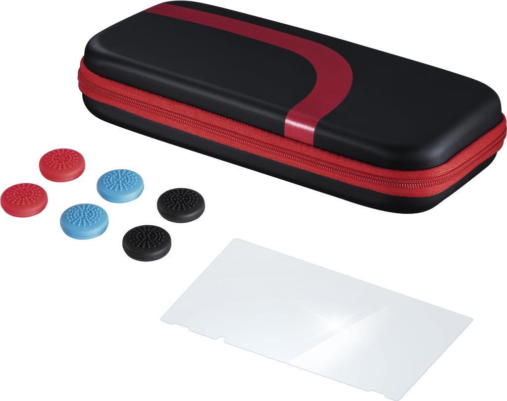 Hama 00054686. Typ: Set, Plattform: Nintendo Switch, Produktfarbe: Schwarz, Rot. Anzahl enthaltener Produkte: 8 Stück(e), Anzahl der Display-Schutzfolien: 1 Stück(e) (00054686) von Hama