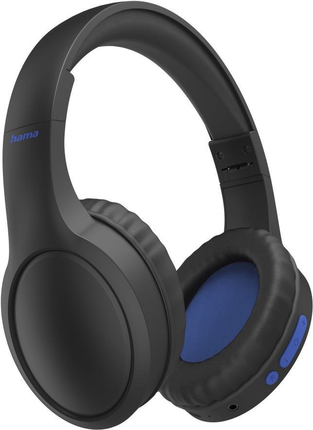 Hama 00184160 Kopfhörer & Headset Verkabelt & Kabellos Kopfband Anrufe/Musik USB Typ-C Bluetooth Schwarz - Blau (00184160) von Hama