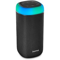 Hama 00188228 Bluetooth®-Lautsprecher "Shine 2.0", LED, spritzwassergeschützt, 30W, Schwarz von Hama