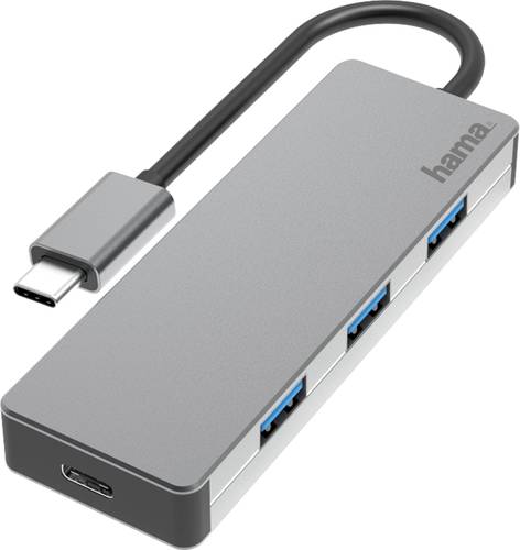 Hama 00200105 4 Port USB-C® (USB 3.2 Gen 2) Multiport Hub Anthrazit von Hama