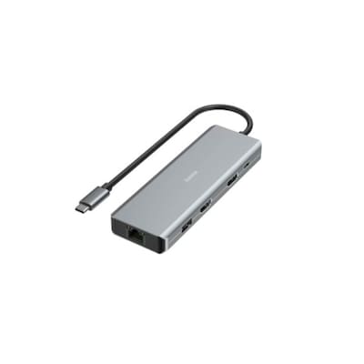 Hama 00200142 USB-C-Hub CONNECT2Media, Multiport, 9 Ports, 2x HDMI™, USB-A, USB-C, LAN von Hama