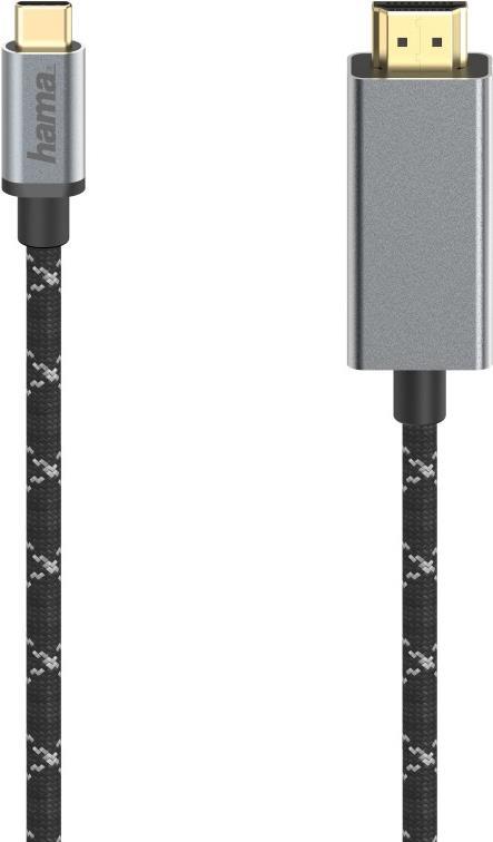 Hama 00200507 Videokabel-Adapter 1,5 m USB Typ-C HDMI Schwarz (00200507) von Hama