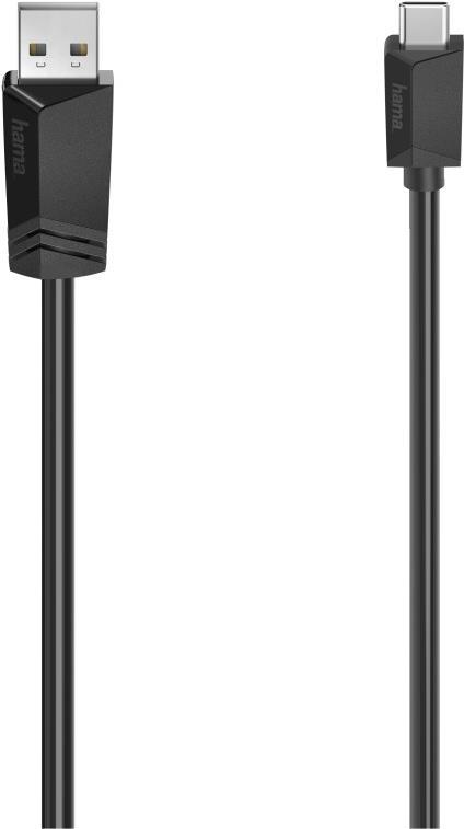 Hama 00200632 USB Kabel 1,5 m USB 2.0 USB C USB A Schwarz (00200632) von Hama