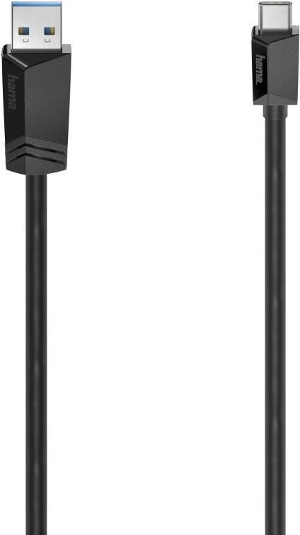 Hama 00200652 USB Kabel 1,5 m USB 3.2 Gen 1 (3.1 Gen 1) USB C USB A Schwarz (00200652) von Hama